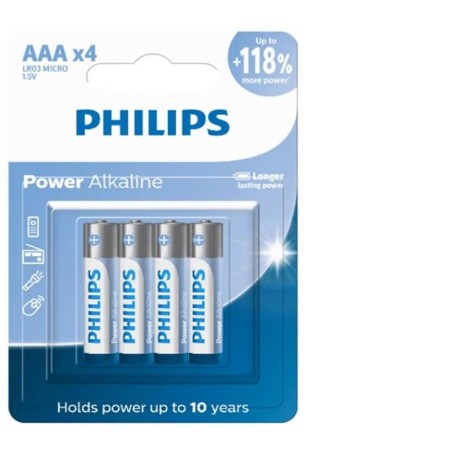 PHILIPS PILHA ALCAL AAA C/4 DP12 CX/36