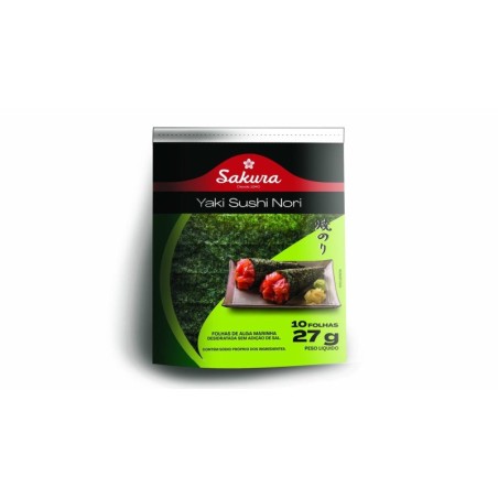 SAK YAKI ALGA NORI 10 FOLHAS 27G CX/40