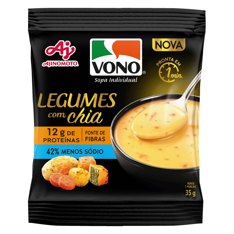 VONO PROTEI LEGUMES/CHIA DP 12X35GR CX/4