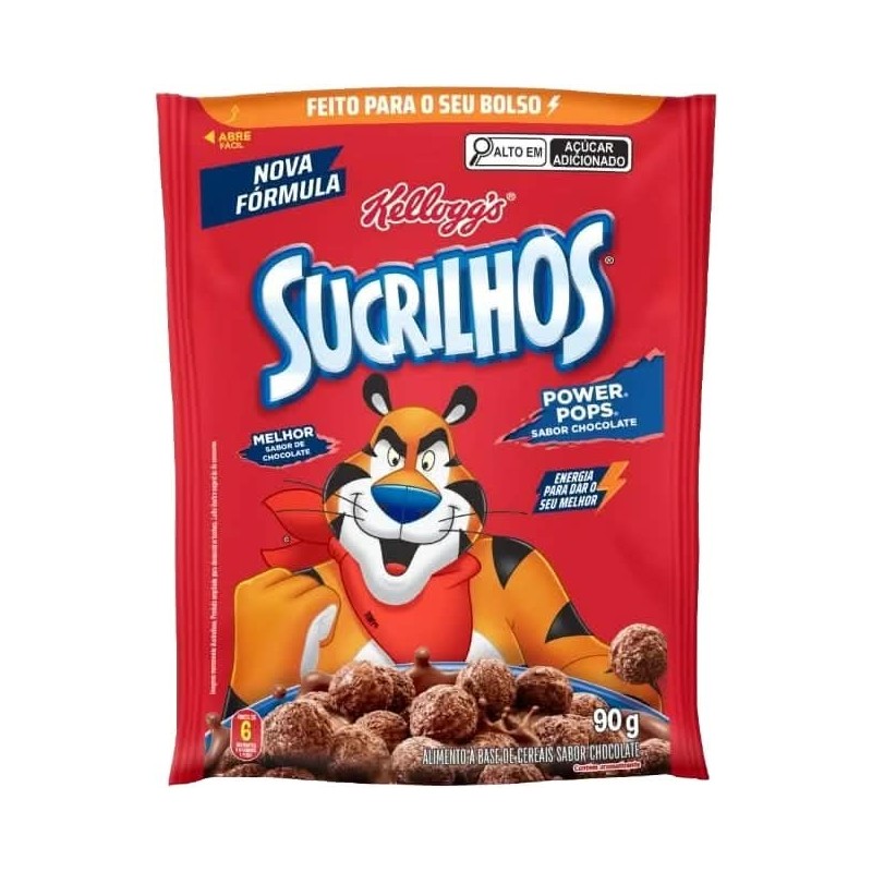 KELLOGGS SUCRILHOS POWER CHOCO 90G CX/20