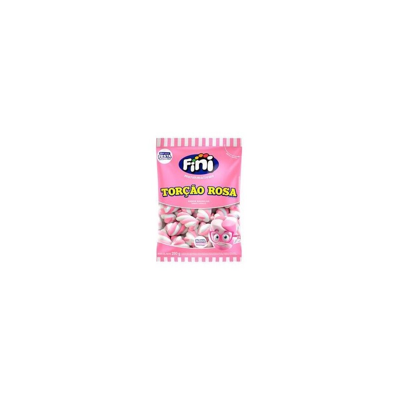 FINI MARSH RECH ROSA/BRANCO 200GR CX/12