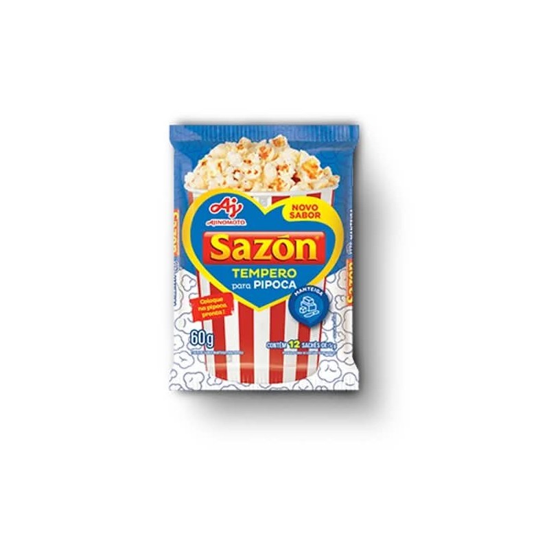 SAZON PIPOCA MANTEIGA 60GR CX/48