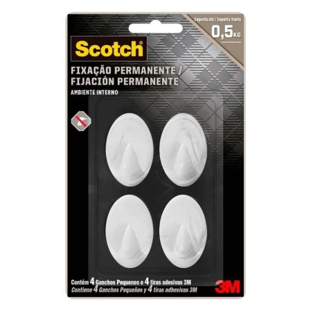 SCOTCH GANCHO PLASTICO PEQUENO CX/12