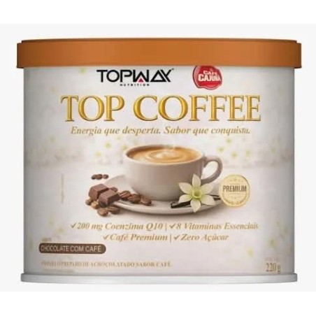 TOPWAY TOPCOFFEE CHOCOL C/CAFE 220G CX/6