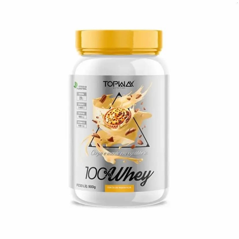 TOPWAY WHEY 100% TORTA MARACU 900G CX/4