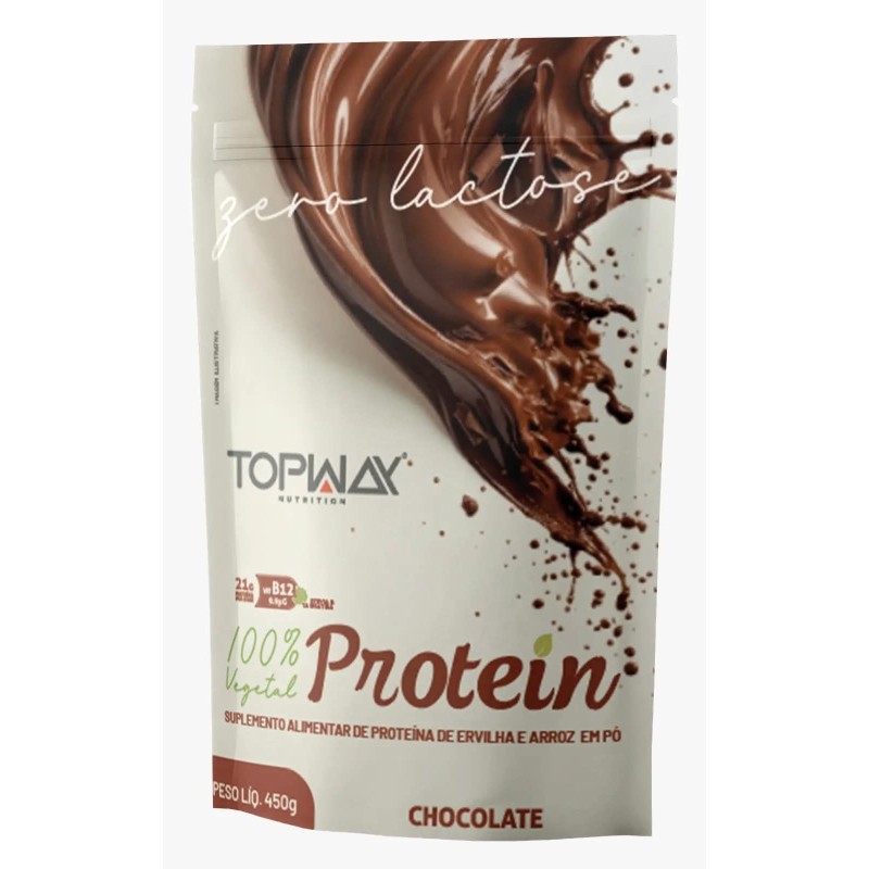 TOPWAY WHEY 100% ZR LACT CHOCO 450G CX/4