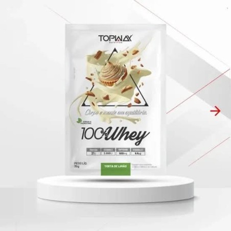 TOPWAY WHEY 100% TORTA LIMA 10X35G CX/80