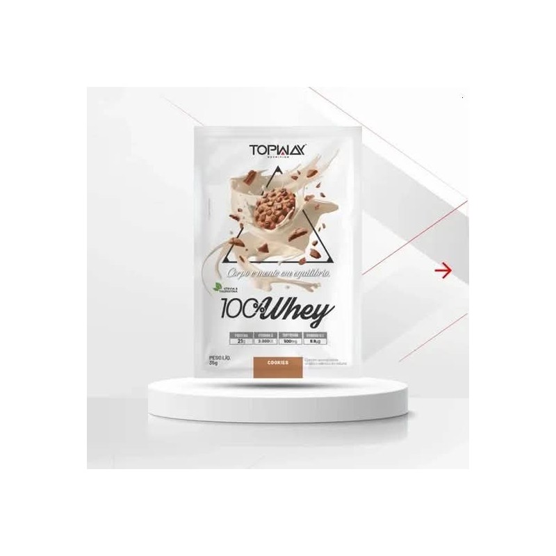 TOPWAY WHEY 100% COOKIES 10X35G CX/80