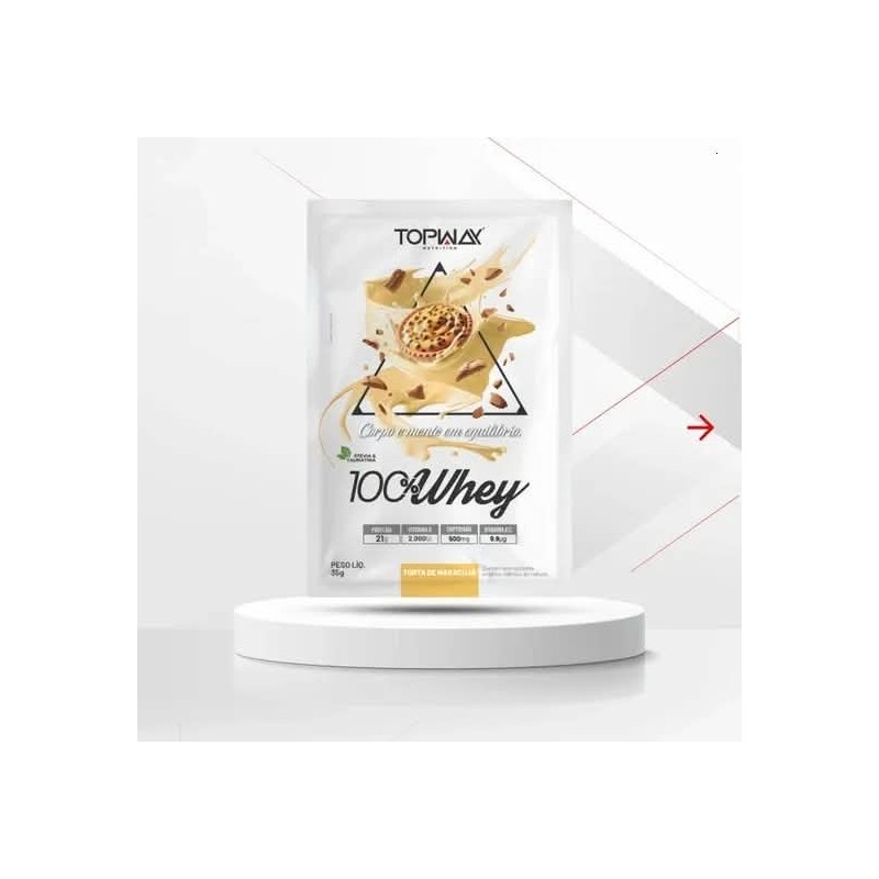 TOPWAY WHEY 100% TORTA MARA 10X35G CX/80