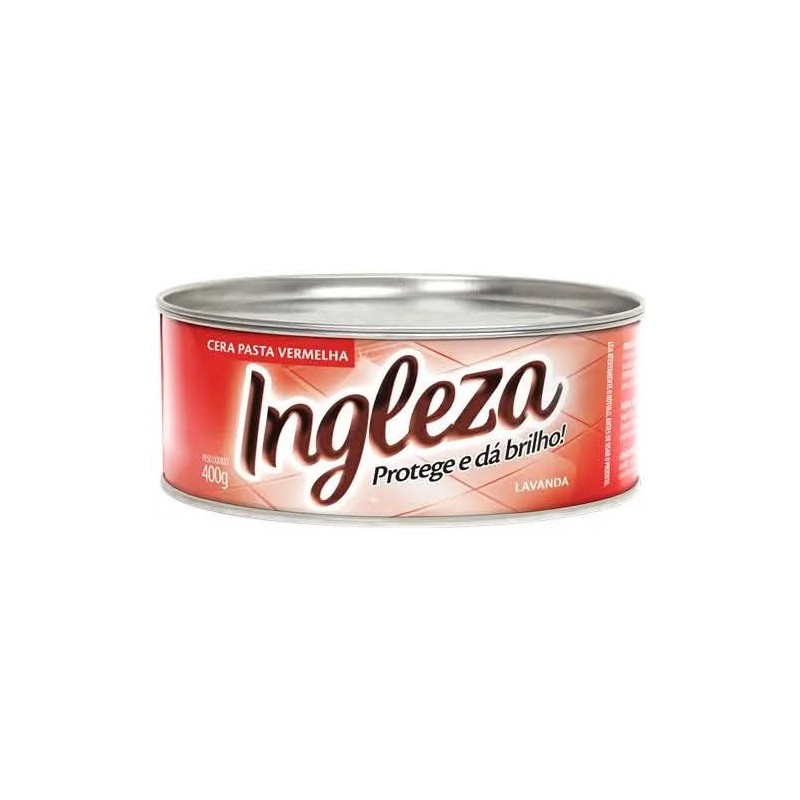 CERA INGLEZA PASTA VERMELHA 400GR CX/12