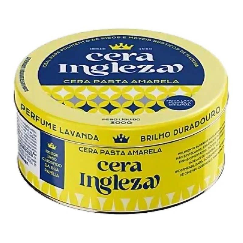 CERA INGLEZA PASTA AMARELA 300G CX/12