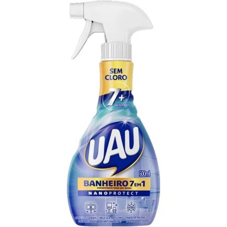 UAU DESINF BANH 7 EM 1 SPRAY 500ML CX/12
