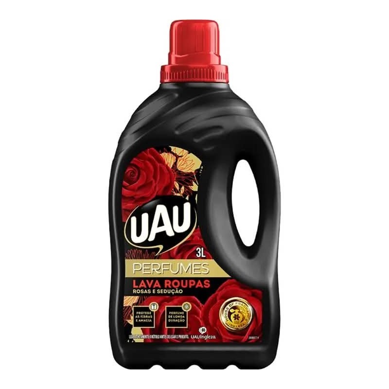 UAU LAVA ROUPAS ROSAS SEDUCAO 3L CX/4