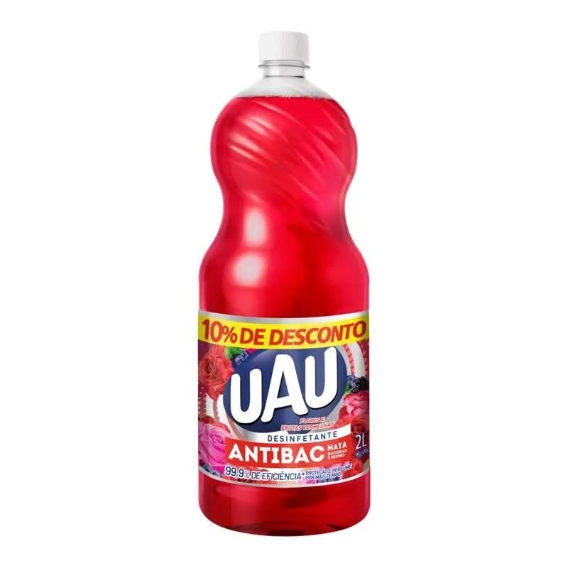 UAU DESINF ANTIB FLOR FRUTA PROM 2L CX/8