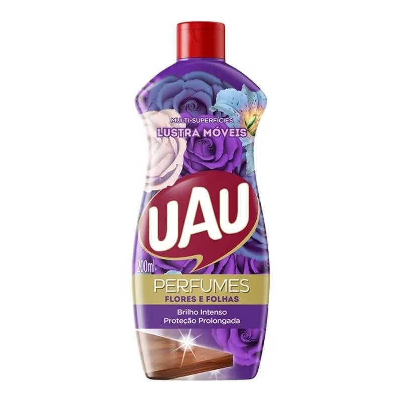 UAU LUSTRA MOVEIS FLOR/FOLHA 200ML CX/24