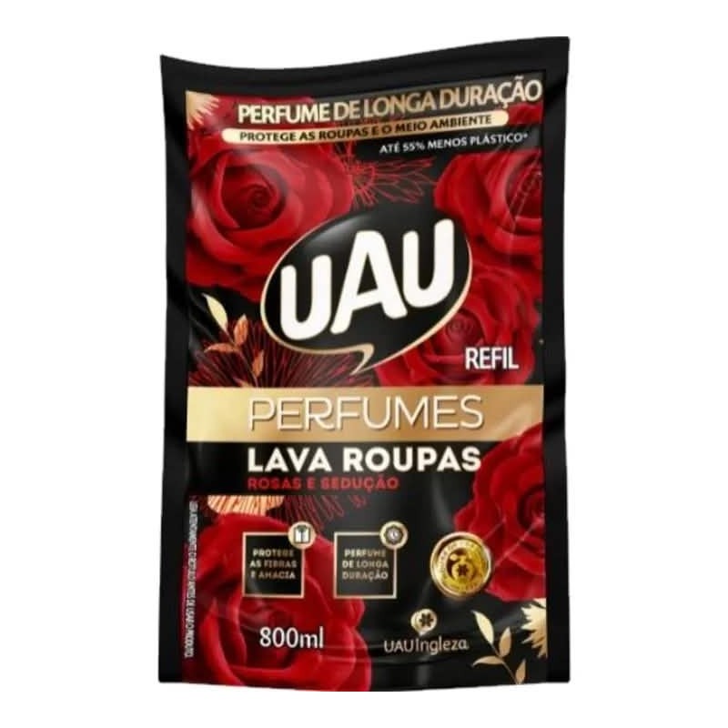 UAU LAVA ROUPAS ROSAS SEDUCA 800ML CX/18