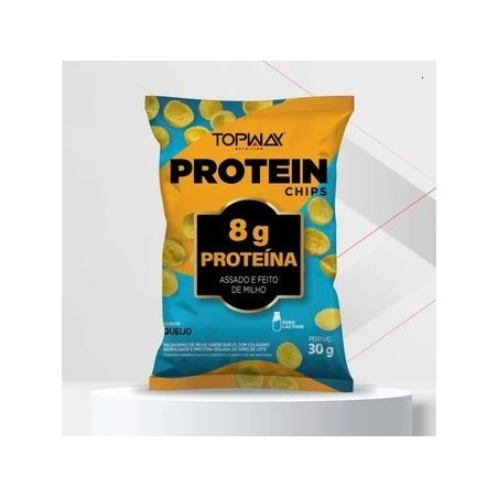 TOPWAY PROTEIN CHIPS QUEIJO 30G CX/10