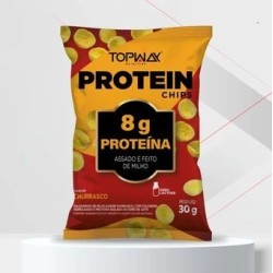 TOPWAY PROTEIN CHIPS CHURRASCO 30G CX/10