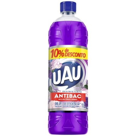 UAU ANTIBAC LAVANDA/ROSAS PROM 1L CX/15