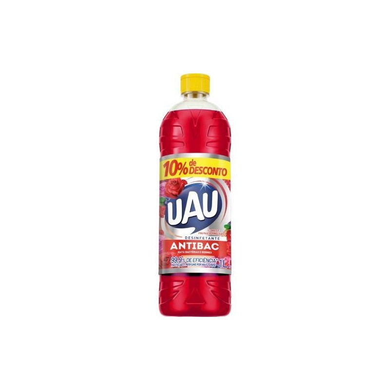 UAU ANTIBAC FLOR/FRUTA VER PROM 1L CX/15
