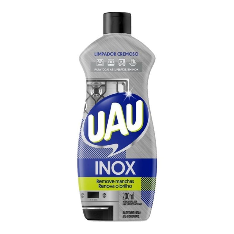 UAU LIMP INOX 200ML CX/24