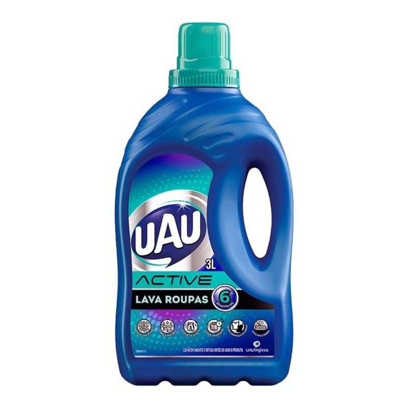 UAU LAVA ROUPAS ACTIVE 3L CX/4