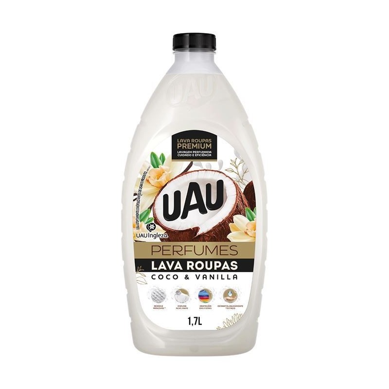 UAU LAVA ROUPAS COCO E VANILLA 1,7L CX/9