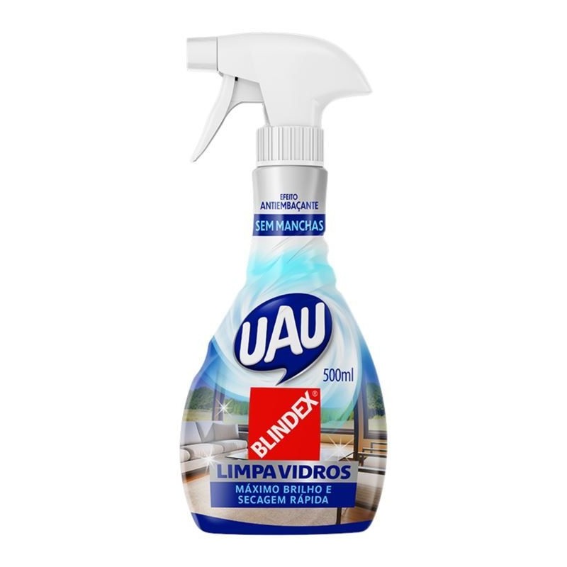 UAU LIMP VIDROS SPRAY 500ML CX/12