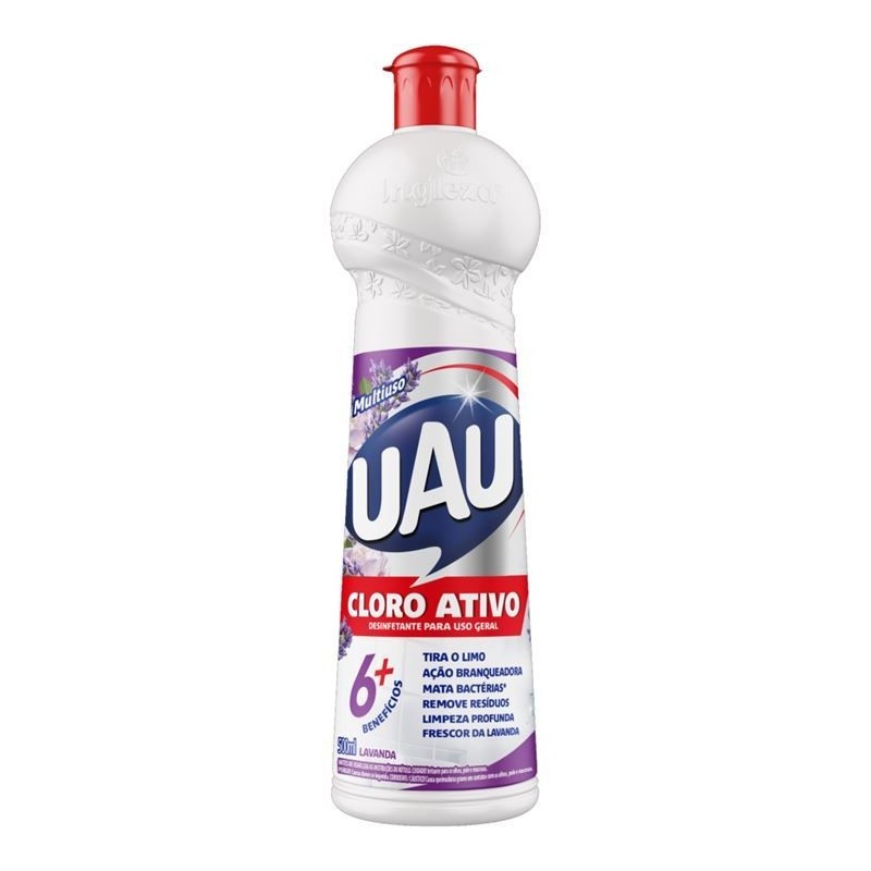UAU MULTI CLORO ATIVO LAVAND 500ML CX/24