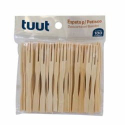 TUUT ESPETO PETISCO BAMBU 100PCS CX/120