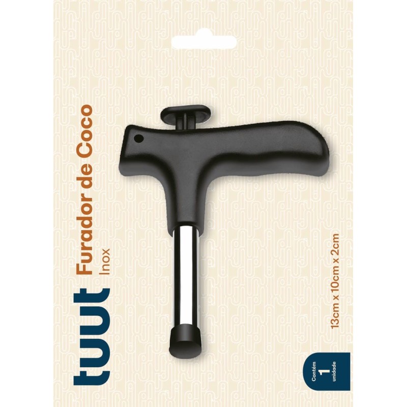 TUUT FURADOR DE COCO INOX CX/96