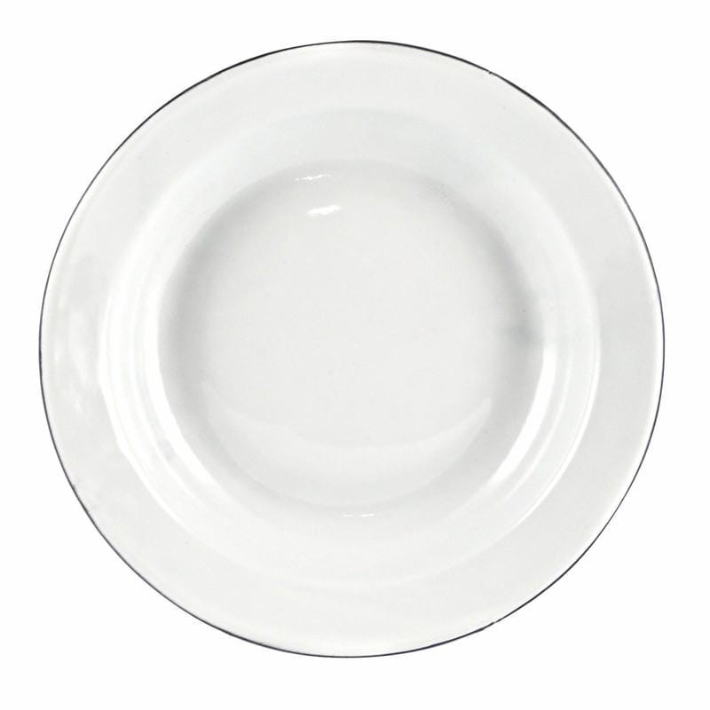TUUT PRATO ESMALTADO BRANCO 22CM CX/192