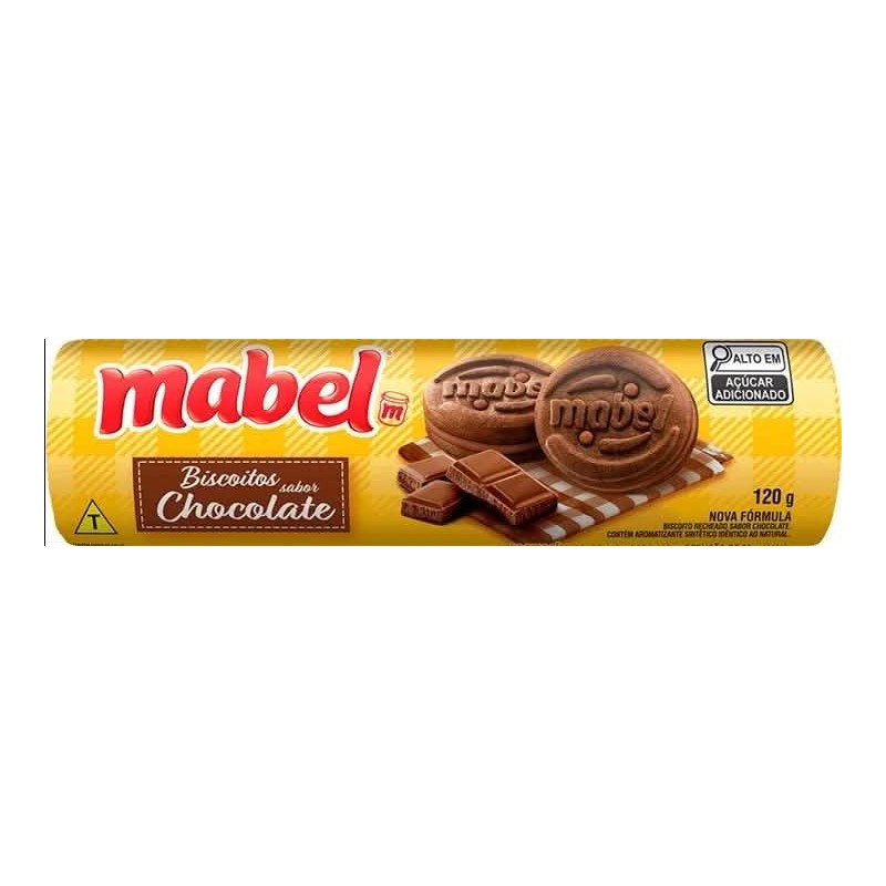 MABEL RECHEADO CHOCOLATE 120GR CX/40