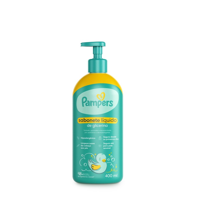 PAMPERS SAB LIQ CPO GLIC 400ML CX/6