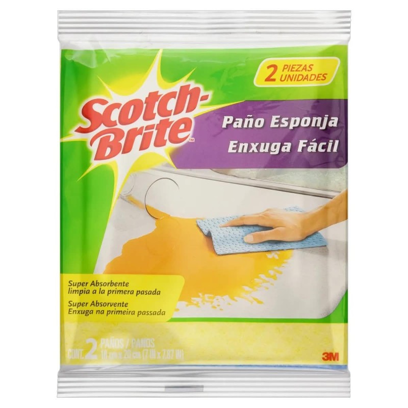SCOTCH-BRITE PANO ENXUG FACIL C/2 CX24