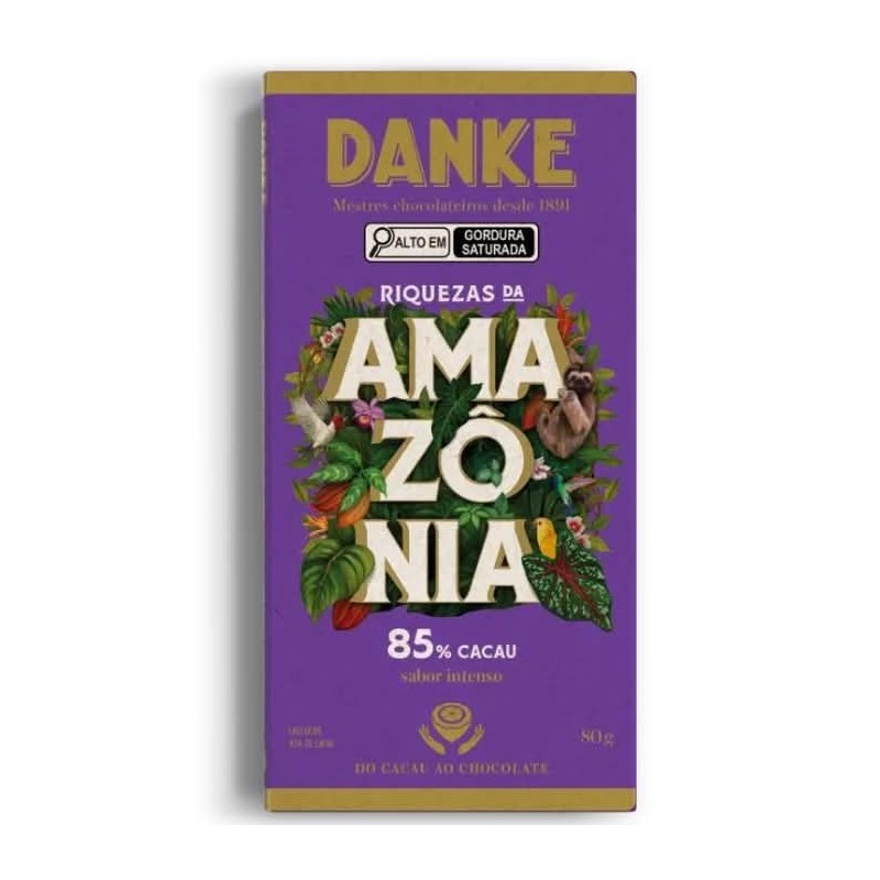 DANKE BARRA 85% AMAZONIA DP12X80GR CX/6