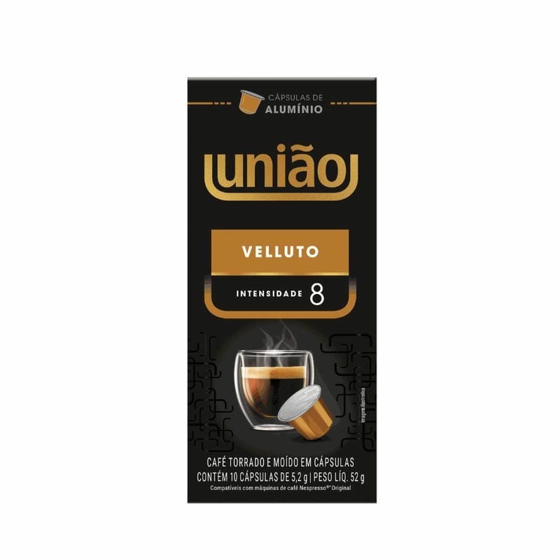 CAFE UNIAO CAPSULA VELLUTO 10X52G CX10