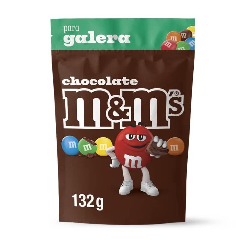 M&M'S CHOCOLAT AO LEITE POUCH 132G CX/24