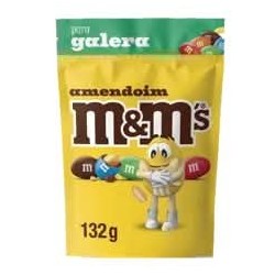 M&M'S AMENDOIM  POUCH 132G CX/24