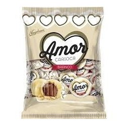 BOMBOM AMOR CARIOCA BRANCO 500GR CX/12