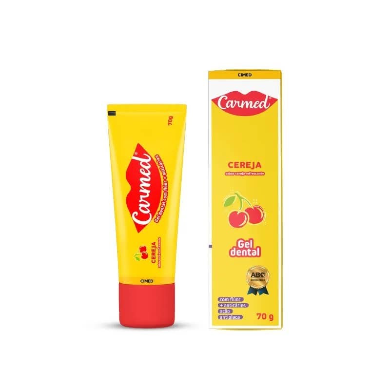 CARMED GEL DENTAL C/FLU CEREJA 70G CX/72