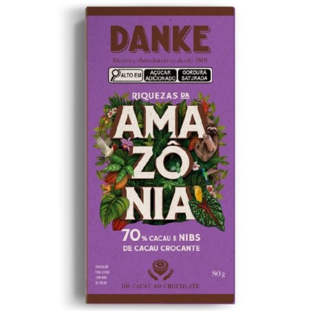 DANKE BARRA 70% NIBS AMAZ DP12X80GR CX/6