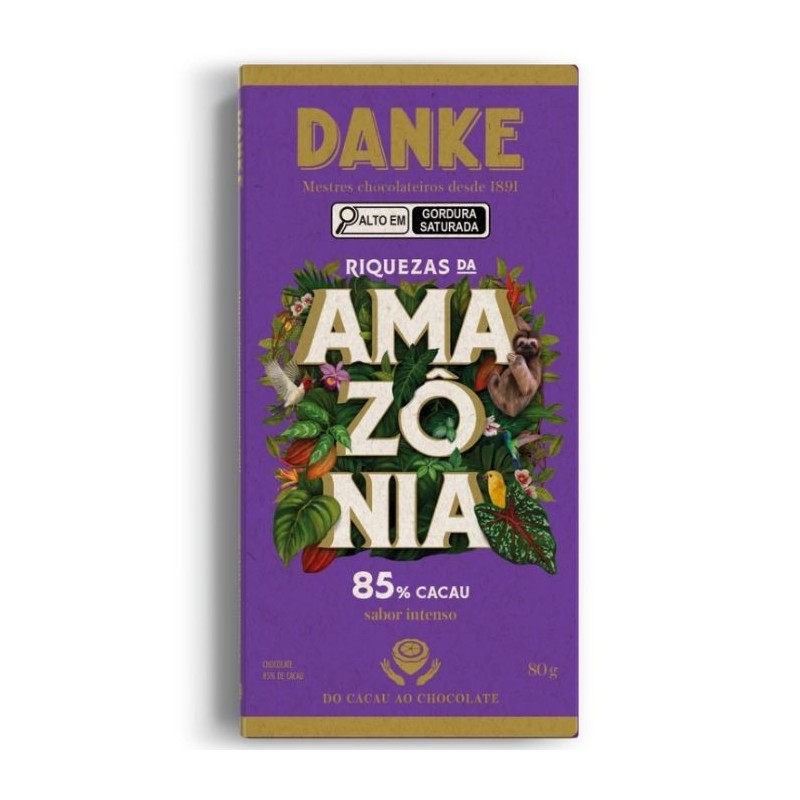 DANKE BARRA 85% AMAZONIA DP12X80GR CX/6