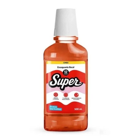 SUPER ENXAGUA BUCAL FRU VERM 500ML CX/12
