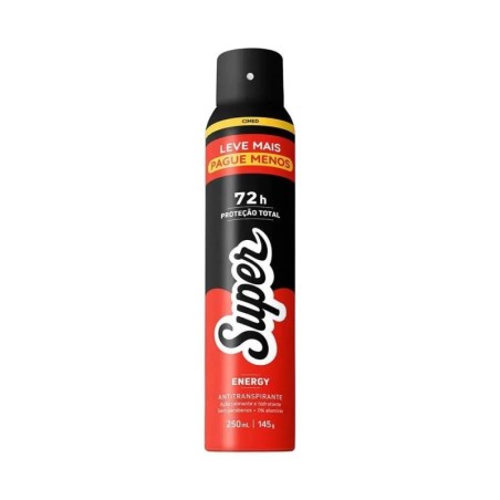 SUPER DESODORANTE ENERGY 250ML CX/12