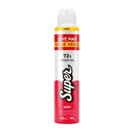 SUPER DESODORANTE BERRY 250ML CX/12