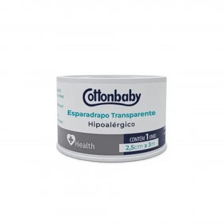COTTON ESPARADRAPO TP 2,5CMX3M CX/48