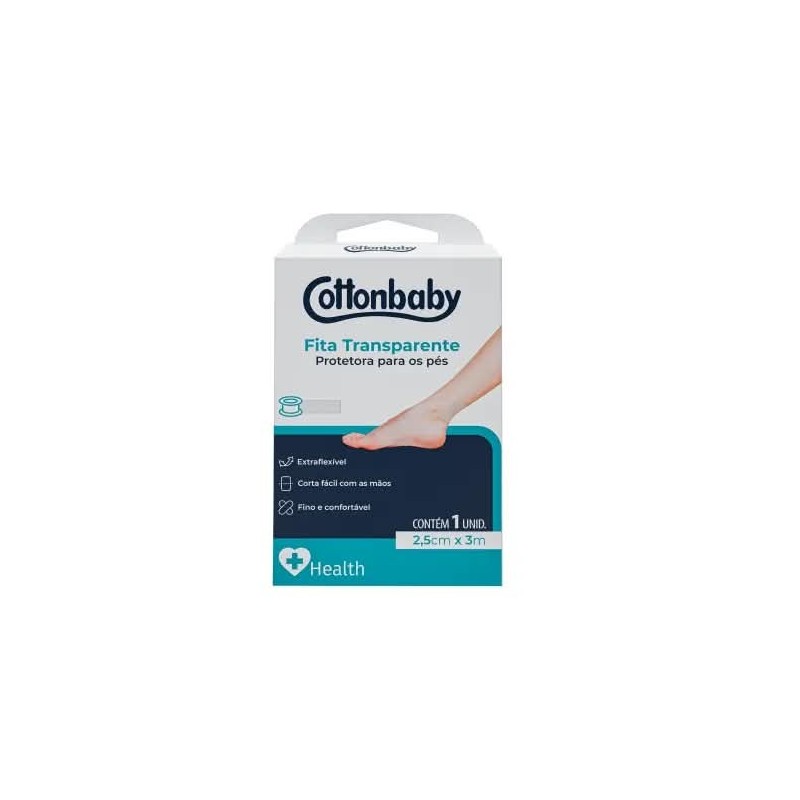 COTTON FITA PROTETORA P/PES TRANSP CX/36