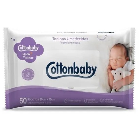 COTTON TOALHA HORA DE NINAR 50UN CX/24