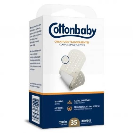 COTTON CURATIVO TRANSPARENTE 35UN CX/36